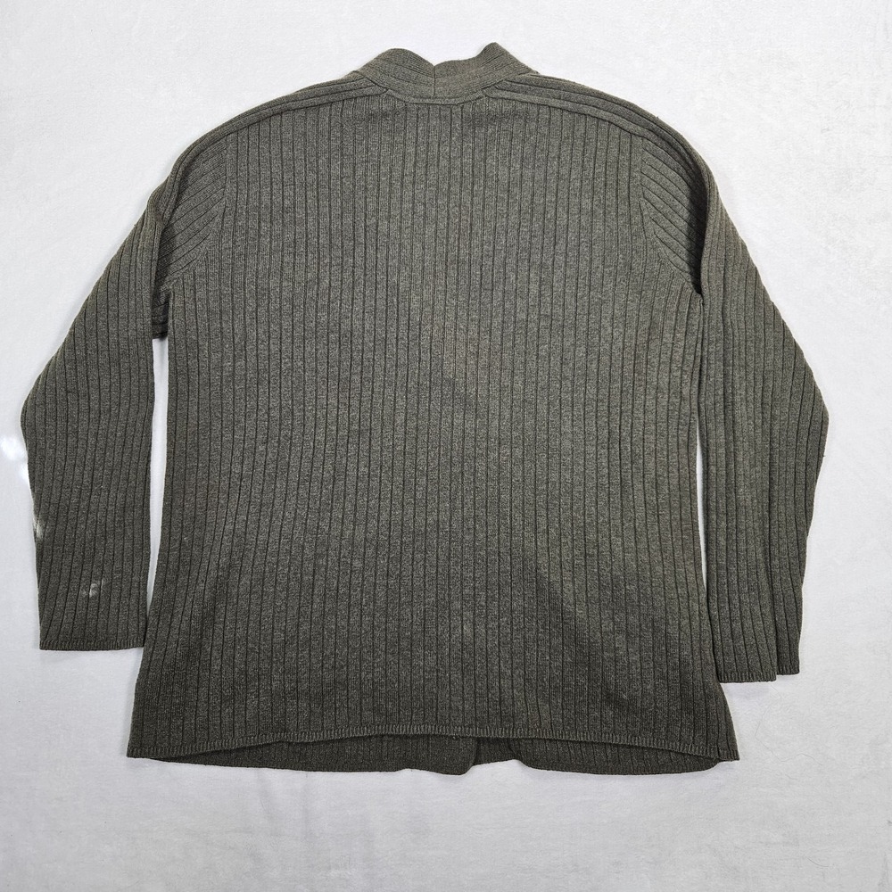 GAP Cotton Cardigan Sweater Men XL Green‎ Shawl Collar Knit Grandpacore - Picture 6 of 8